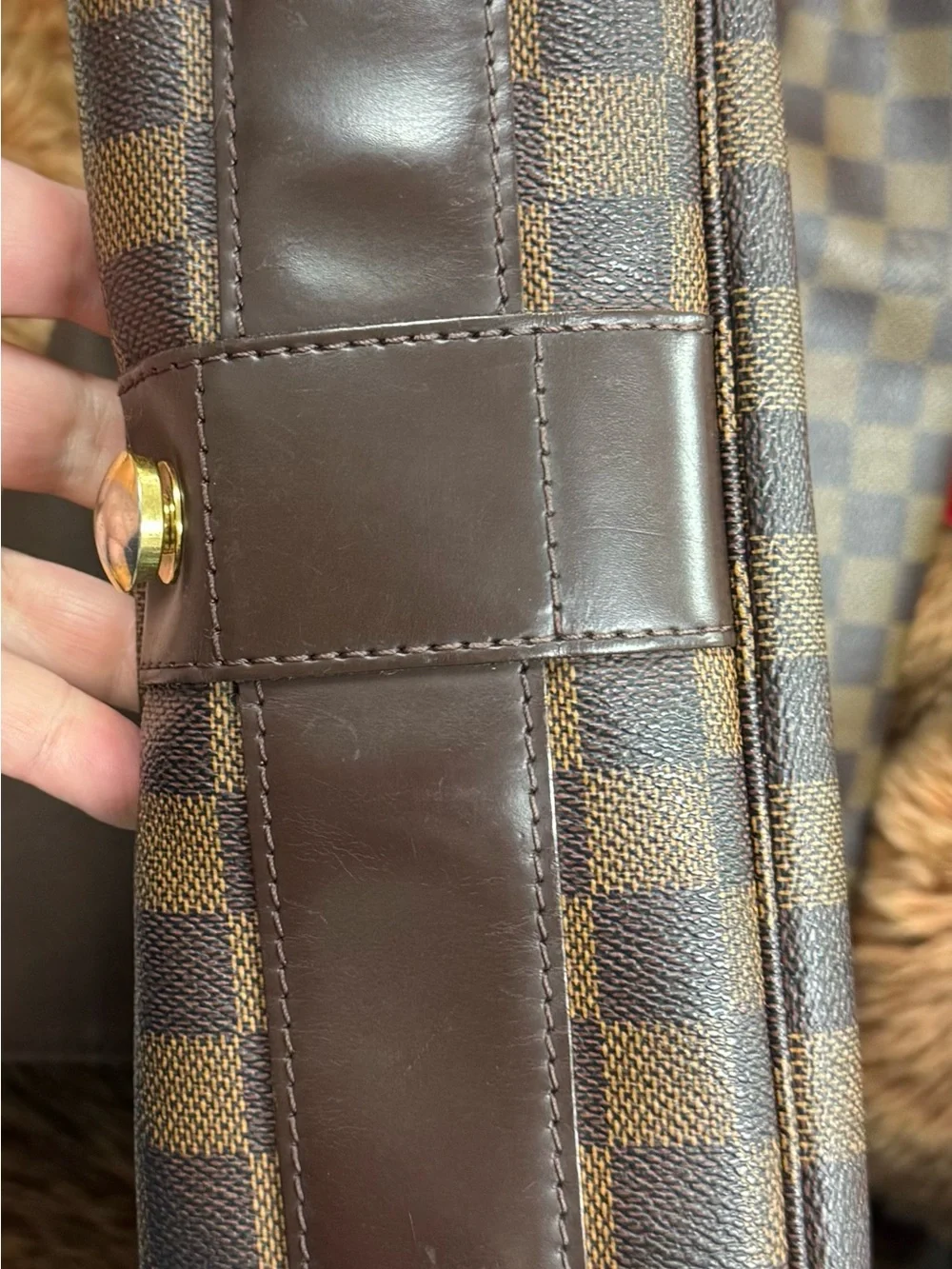 Louis Vuitton Damier Ebene Messenger Bag with COA
